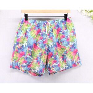 Bermies Men's Swim Trunks Shorts Netted Water Surf Beach Floral Size M